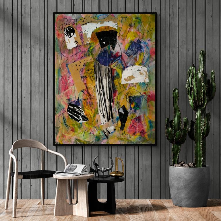 Original Abstract Expressionism Abstract Painting by Mary Ness