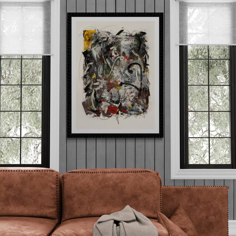 Original Abstract Expressionism Abstract Painting by Mary Ness