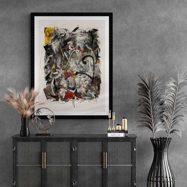 Original Abstract Expressionism Abstract Painting by Mary Ness