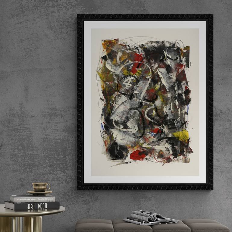 Original Abstract Expressionism Abstract Painting by Mary Ness