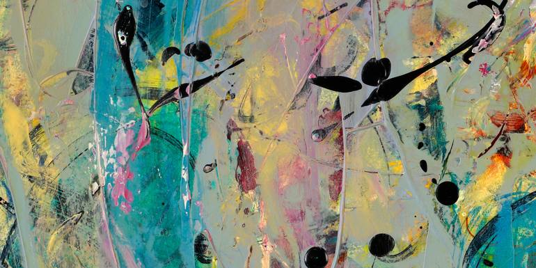 Original Abstract Expressionism Abstract Painting by Mary Ness