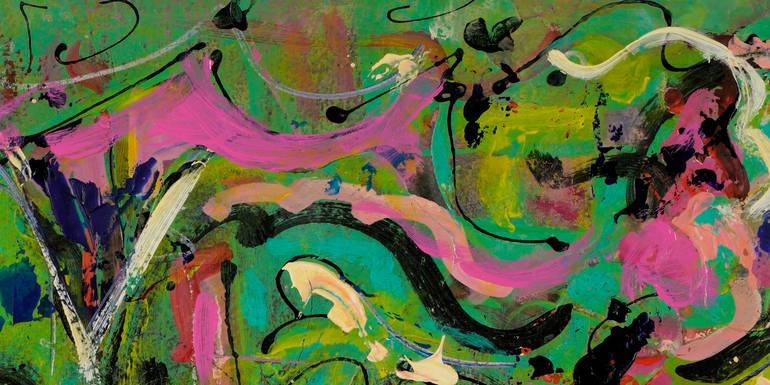 Original Abstract Expressionism Abstract Painting by Mary Ness