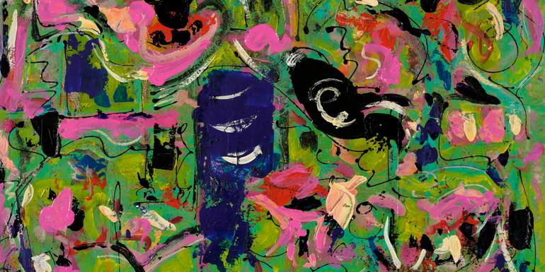 Original Abstract Expressionism Abstract Painting by Mary Ness