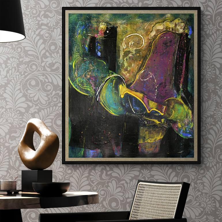 Original Abstract Painting by Mary Ness