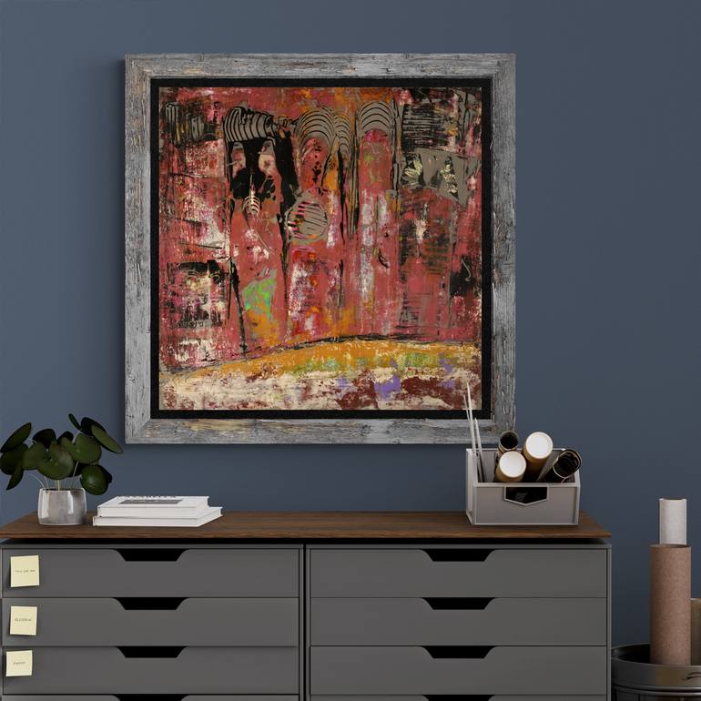 Original Abstract Expressionism Abstract Painting by Mary Ness