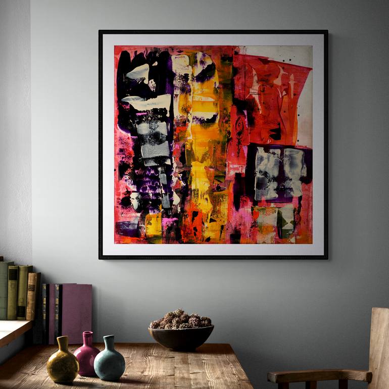 Original Abstract Expressionism Abstract Painting by Mary Ness