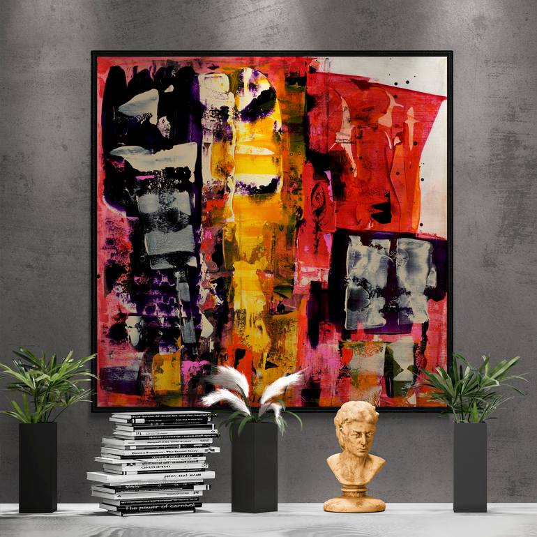 Original Abstract Expressionism Abstract Painting by Mary Ness