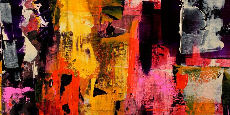 Original Abstract Expressionism Abstract Painting by Mary Ness