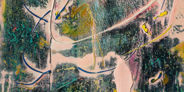 Original Abstract Expressionism Abstract Painting by Mary Ness