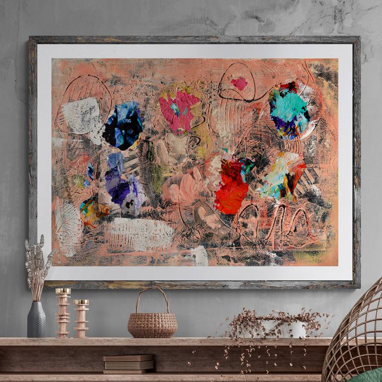 Original Abstract Expressionism Abstract Painting by Mary Ness