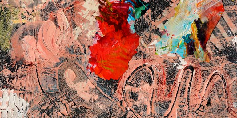 Original Abstract Expressionism Abstract Painting by Mary Ness