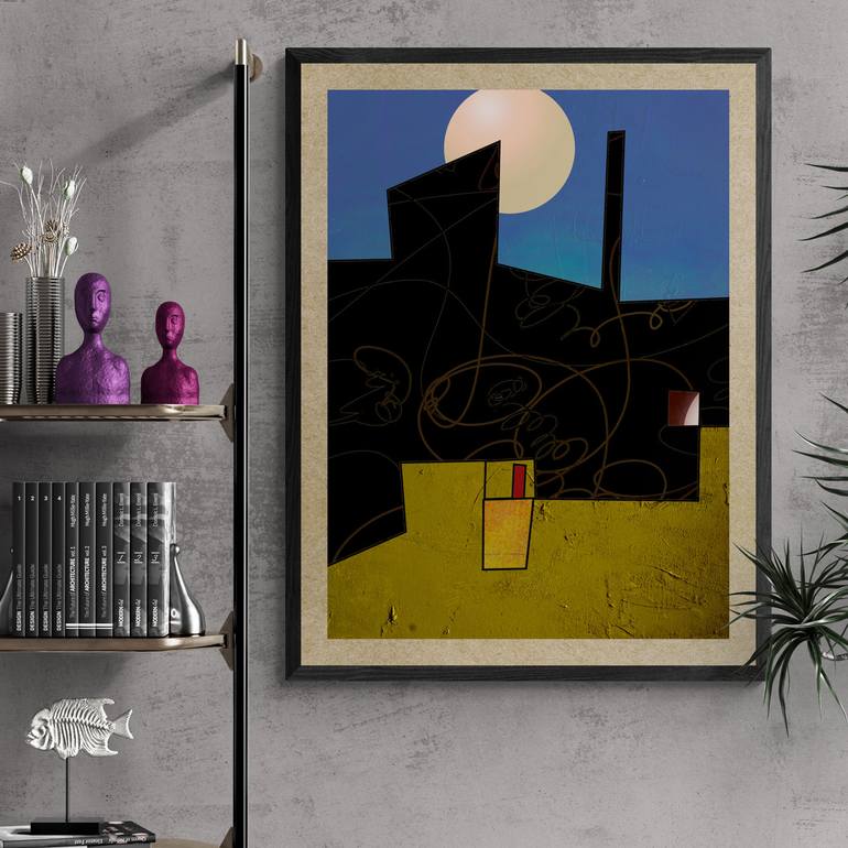 Original Contemporary Abstract Digital by Mary Ness