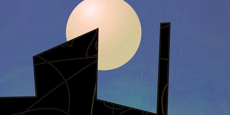 Original Contemporary Abstract Digital by Mary Ness