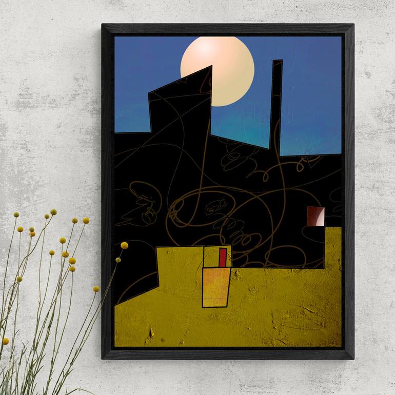 Original Contemporary Abstract Digital by Mary Ness