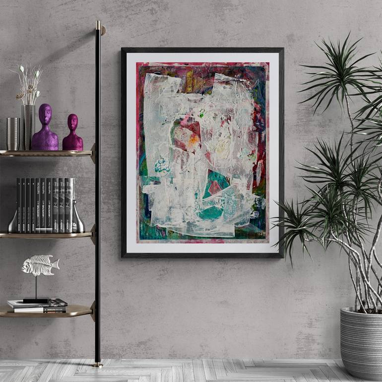Original Abstract Expressionism Abstract Painting by Mary Ness