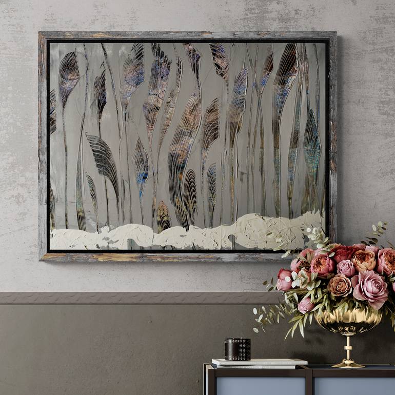 Original Abstract Expressionism Abstract Mixed Media by Mary Ness