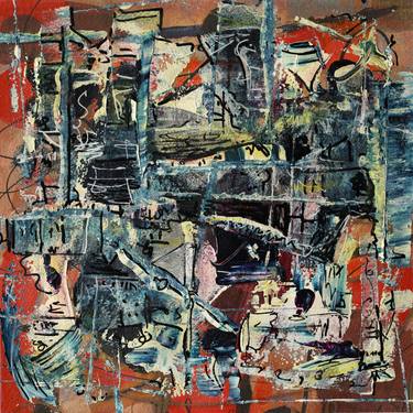 Original Abstract Expressionism Abstract Mixed Media by Mary Ness