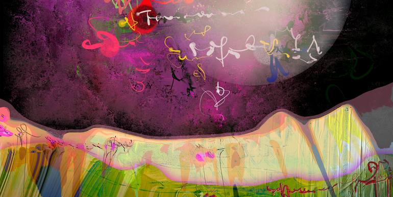 Original Abstract Expressionism Abstract Digital by Mary Ness