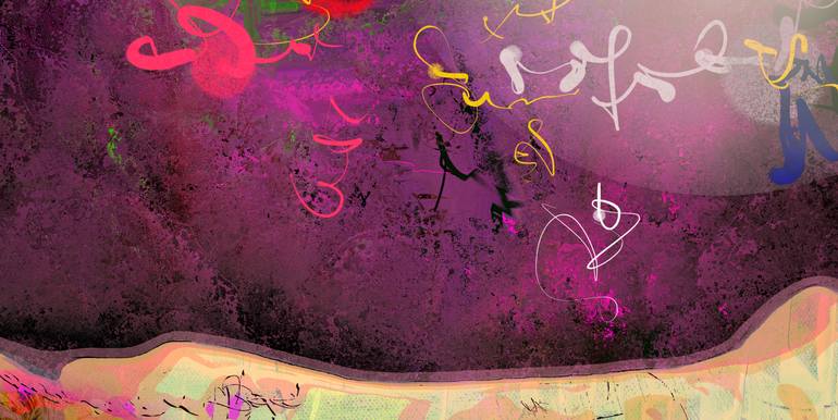 Original Abstract Expressionism Abstract Digital by Mary Ness