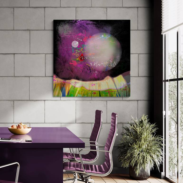 Original Abstract Expressionism Abstract Digital by Mary Ness