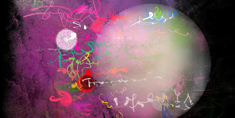 Original Abstract Expressionism Abstract Digital by Mary Ness