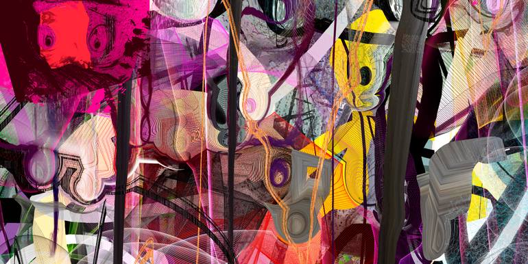 Original Contemporary Abstract Digital by Mary Ness