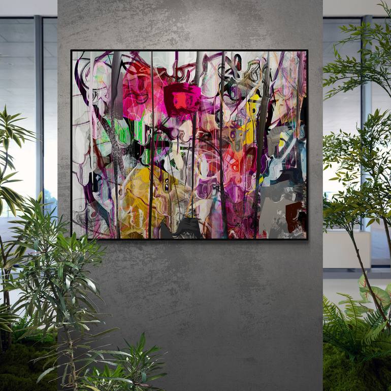 Original Contemporary Abstract Digital by Mary Ness