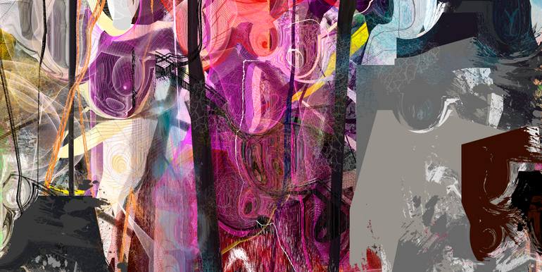 Original Contemporary Abstract Digital by Mary Ness