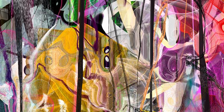 Original Contemporary Abstract Digital by Mary Ness