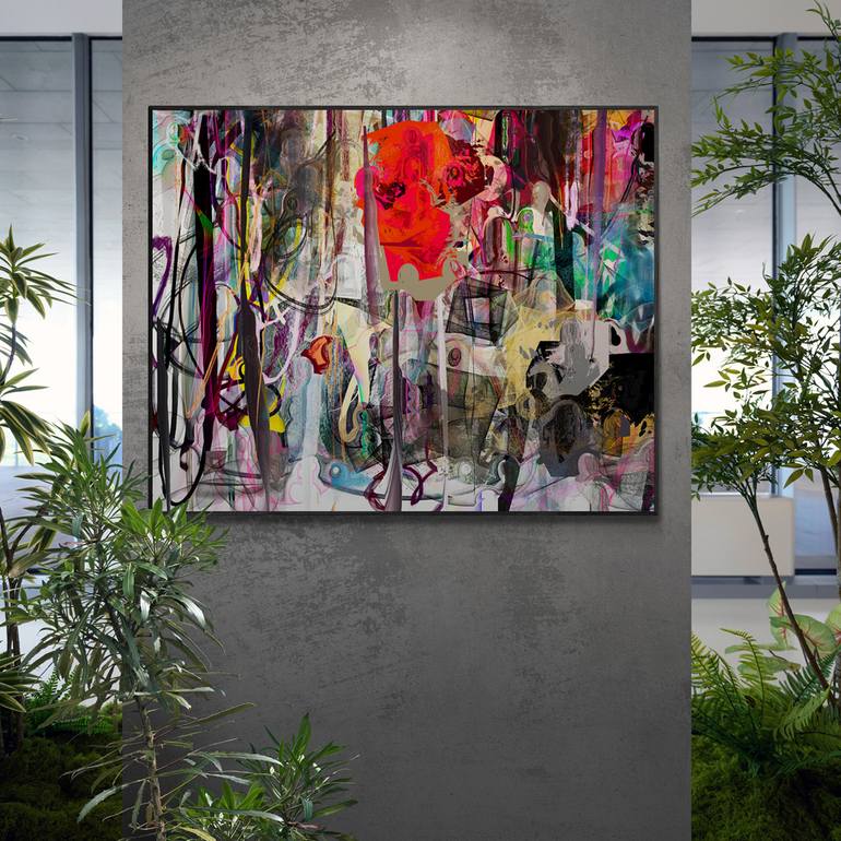 Original Contemporary Abstract Digital by Mary Ness