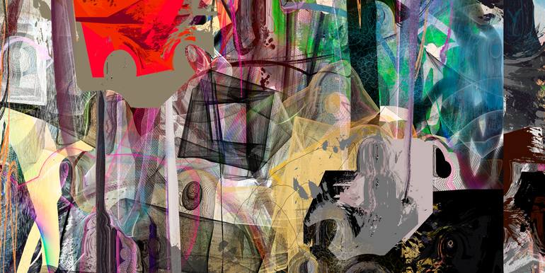 Original Contemporary Abstract Digital by Mary Ness