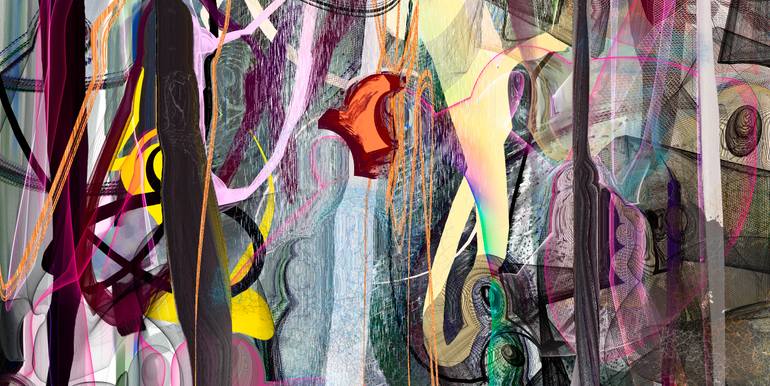 Original Contemporary Abstract Digital by Mary Ness