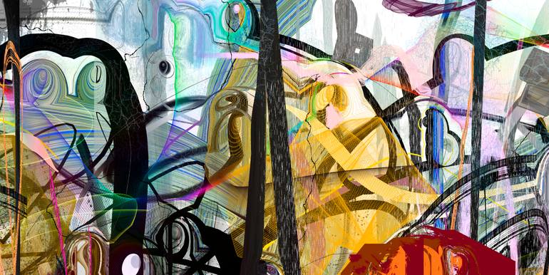 Original Digital Art Abstract Digital by Mary Ness