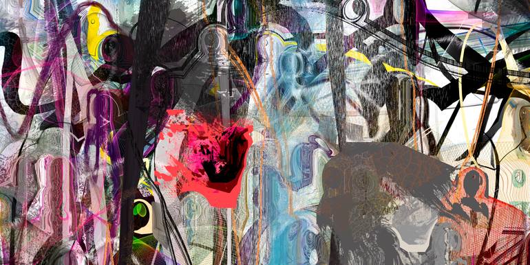 Original Contemporary Abstract Digital by Mary Ness