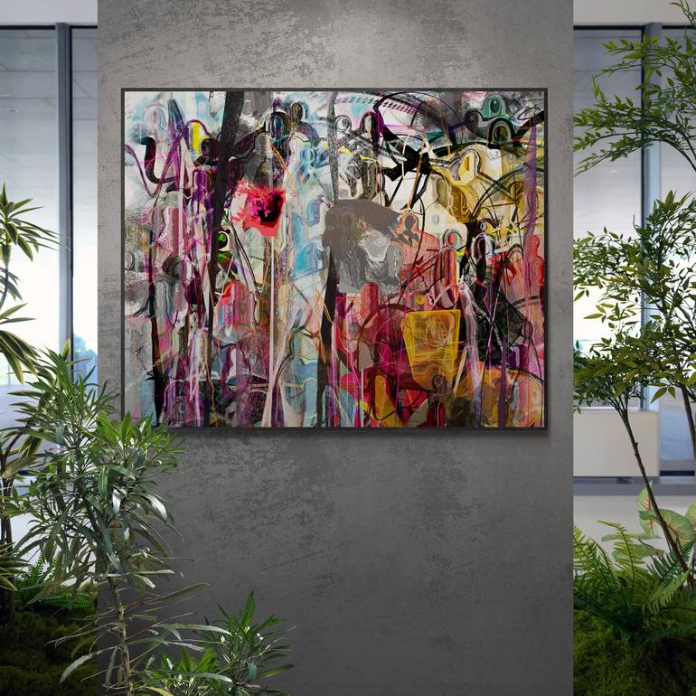 Original Contemporary Abstract Digital by Mary Ness