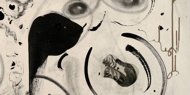 Original Abstract Expressionism Abstract Mixed Media by Mary Ness