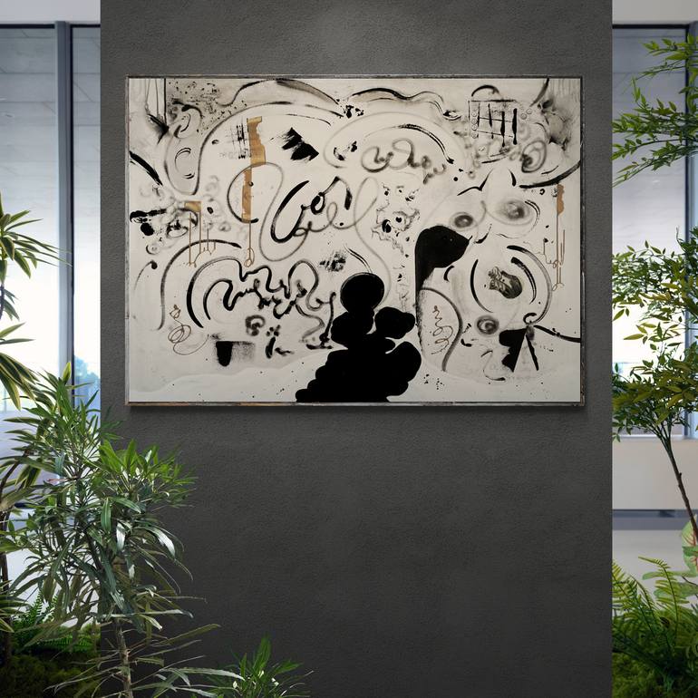 Original Abstract Expressionism Abstract Mixed Media by Mary Ness