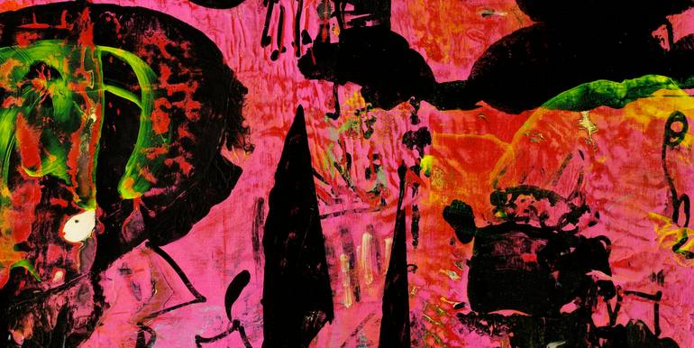 Original Abstract Expressionism Abstract Painting by Mary Ness