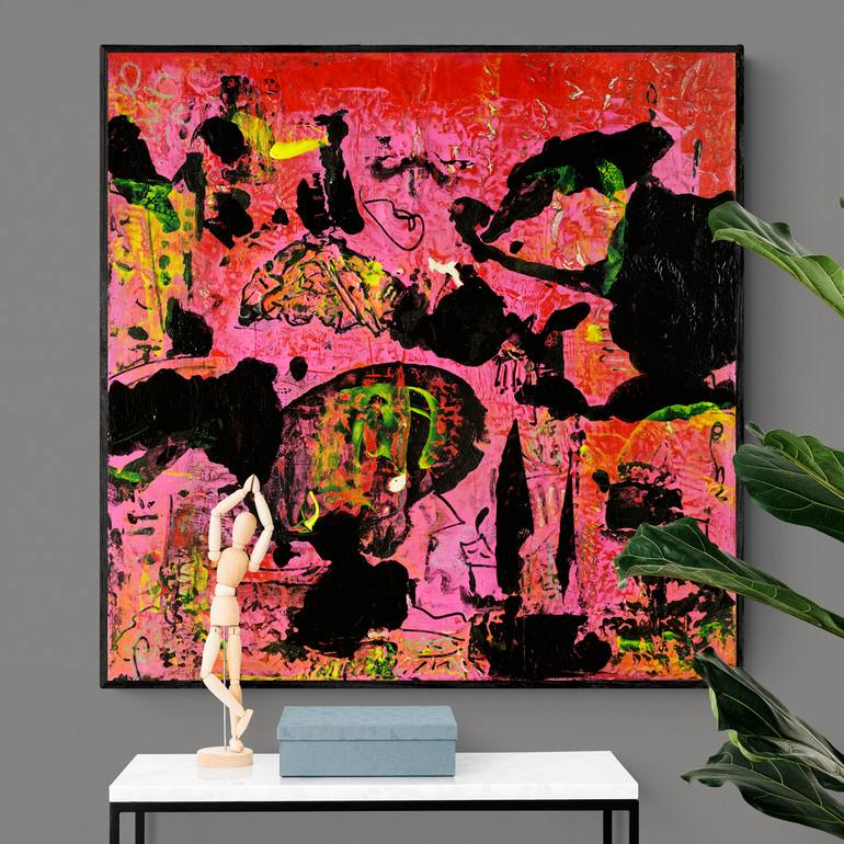 Original Abstract Expressionism Abstract Painting by Mary Ness