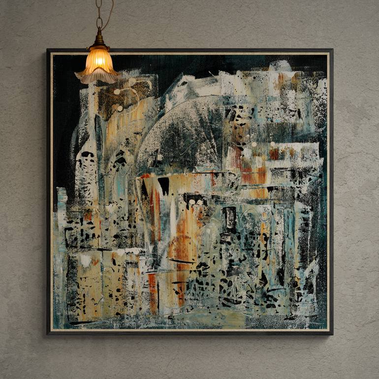 Original Abstract Expressionism Abstract Painting by Mary Ness