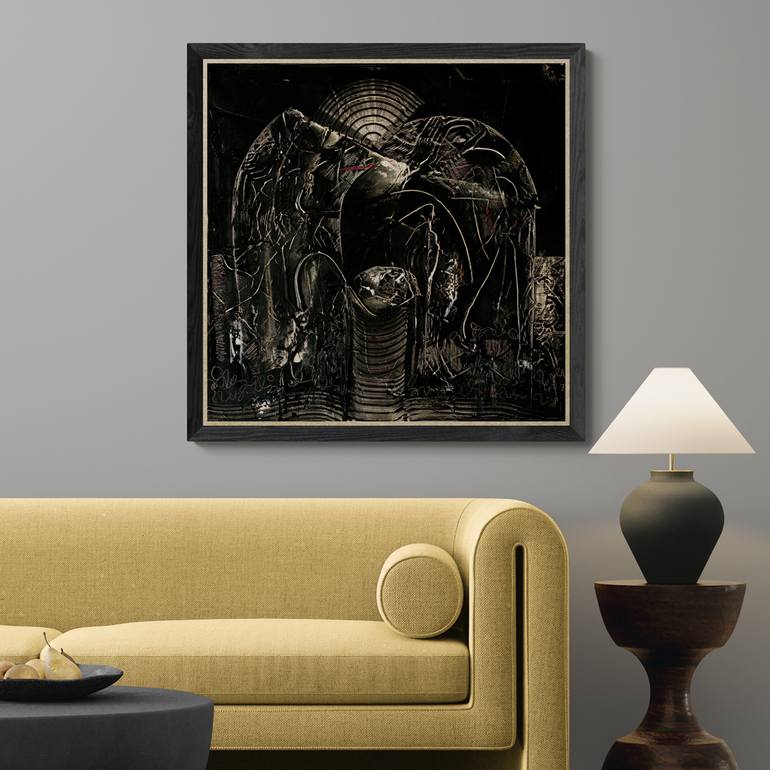 Original Abstract Expressionism Abstract Painting by Mary Ness