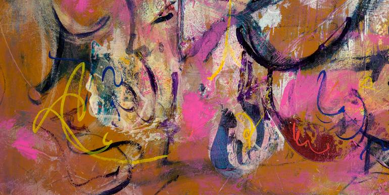 Original Abstract Expressionism Abstract Painting by Mary Ness