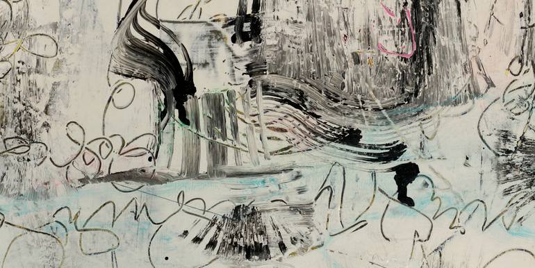 Original Abstract Expressionism Love Painting by Mary Ness