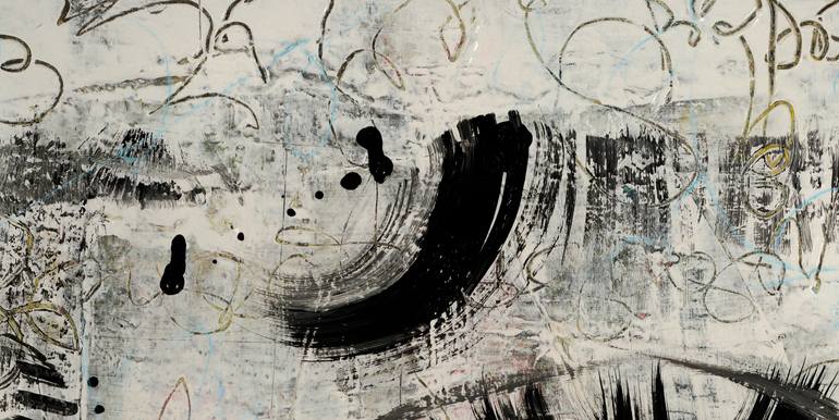 Original Abstract Expressionism Love Painting by Mary Ness