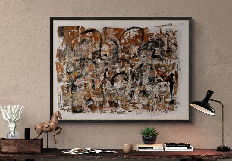 Original Abstract Expressionism Abstract Painting by Mary Ness