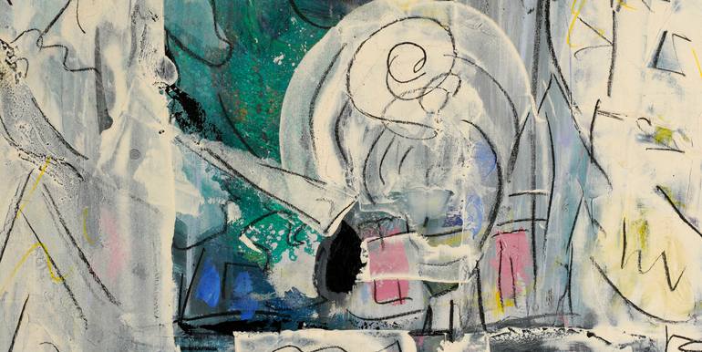 Original Abstract Expressionism Abstract Painting by Mary Ness