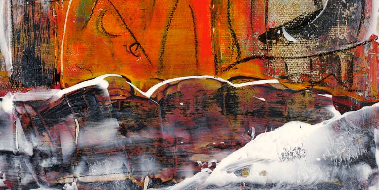 Original Abstract Expressionism Home Painting by Mary Ness