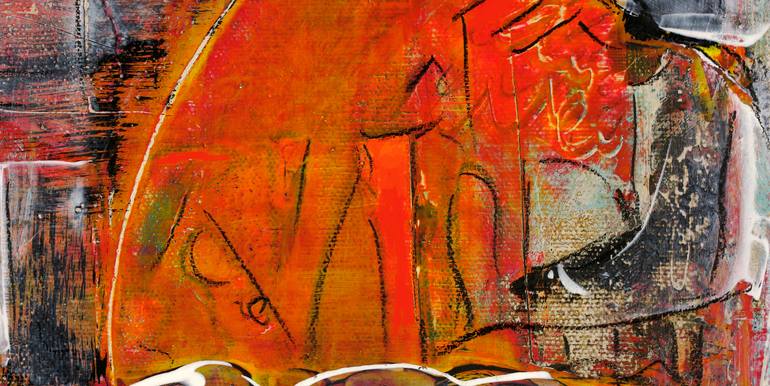 Original Abstract Expressionism Home Painting by Mary Ness