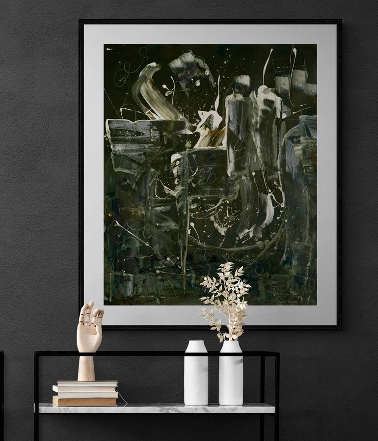 Original Abstract Expressionism Abstract Painting by Mary Ness