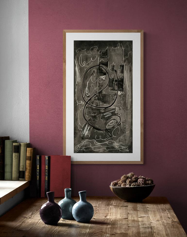 Original Abstract Expressionism Abstract Painting by Mary Ness